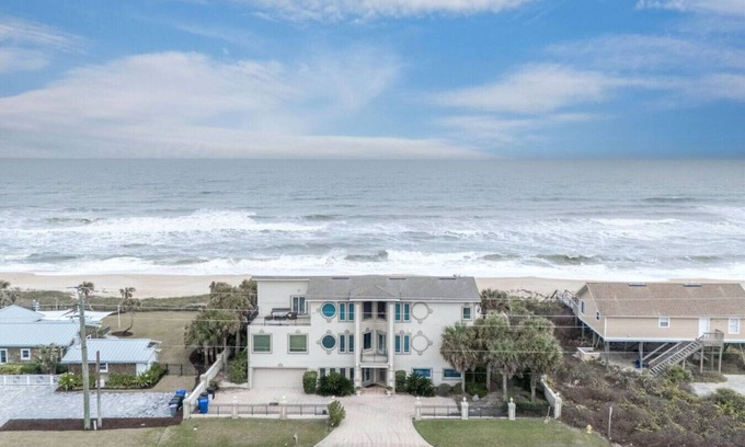 South Ponte Vedra Beach House | Coastal Splendor - Oceanfront - Heated Pool - Sleeps 16