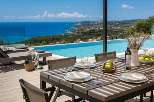 Mousata Villa | Color villas-New Villa Green at Trapezaki with private pool