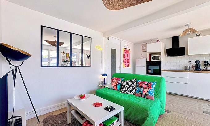 Plerin House | Colorful house - 2 bedrooms - 5 minutes from the sea!