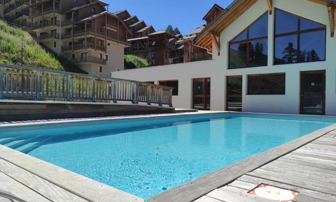 Les Claux Apartment | Comfortable duplex, 59m², 2 bedrooms, south balcony, swimming pools