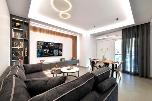 Attiki Apartment | Comfy Penthouse - 200m from Attiki Metro