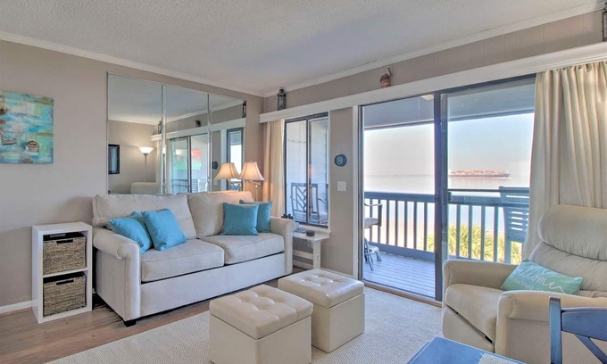 Tybee Island Condo | Community Pool, Beautiful Water Views
