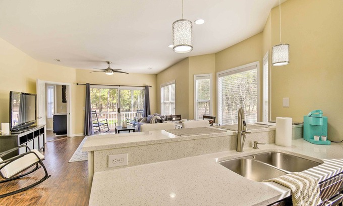 Sea Trail Condo | Community Sunset Beach Condo: Covered Balcony