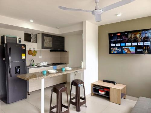 Santa Marta Apartment | Comodo Apartamento con vistas, wifi, AA, TV & Piscina
