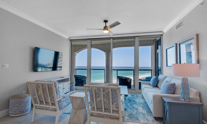 Pensacola Beach Condo | Complete Remodeled Luxurious Portofino Condo, Panoramic Ocean Views, 8 Pools, Steps From The Beach!