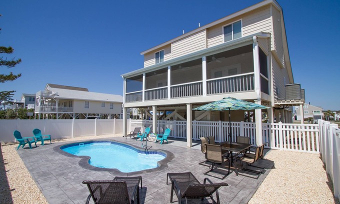 Ocean Isle Beach House | Completely Updated Beach Escape Private Pool Less Than 100 Yards to Sand!”