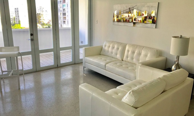 Condado Apartment | Condado BEACH Next2Hotels/Bars/Restaurants/PrivParking few steps from the beach