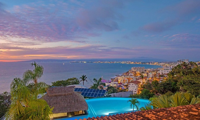 Conchas Chinas Condo | Condo, Gorgeous 3 Bdrm Overlooking Banderas Bay. Sunsets and fireworks daily!