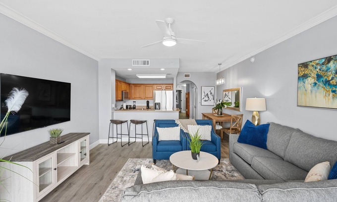 Florida Central Atlantic Coast Condo | Condo is just 2 miles away from Disney, wonderful Lake view family-sized