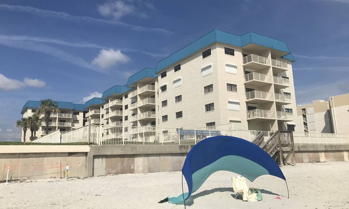 New Smyrna Beach Condo | Condo Upgrades! Great Ocean View! Family friendly non drive beach! Kiddos safe