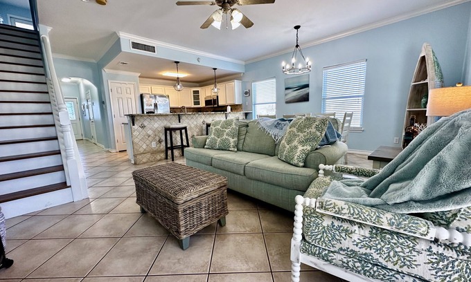Corpus Christi House | Condo with Patio, Waterview and Beautiful Sunset
