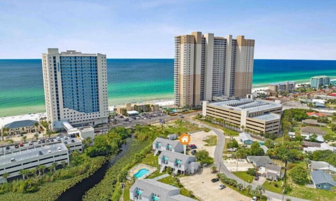 El Centro Beach Condo | Condo with pool, Steps From The Beach! Snow bird discounts! Near Pier Park!