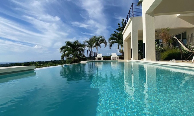 Rio San Juan Villa | Contemporary villa, breathtaking sea view! Internet via satellite!