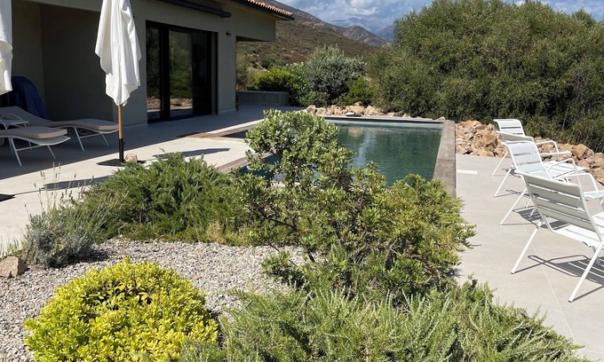 Vico Villa | CONTEMPORARY VILLA WITH POOL AND EXCEPTIONAL VIEW 300 M BY FOOT FROM THE SEA