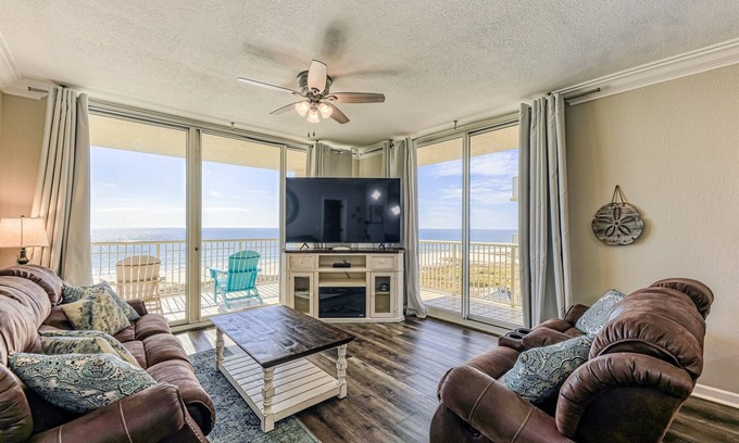 Fort Morgan Condo | Corner Beach Club Catalina 610 - Direct Gulf View - Right on the Beach! WIFI