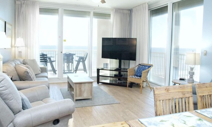 Fort Morgan Condo | Corner Unit A1110 Kng/Qn/2 fulls/Sofa Sleeper Direct Gulf View-WIFI - Sleeps 10!