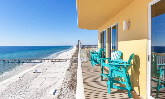 Panama City Beach Condo | Corner Unit14th Floor | Fully Renovated | BEACH CHAIRS SERVICE INCLUDED!
