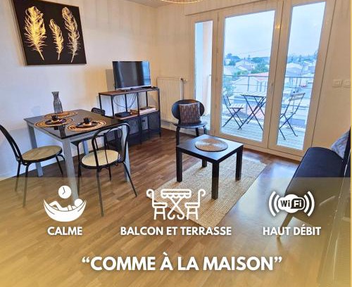 Bordeaux Apartment | [Cosy] Appartement équipé avec terrasse, Wifi