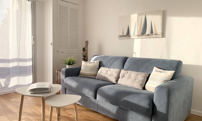 Hardelot-Plage Apartment | Cosy Hardelot renovated near beach center ideal family of 4 or 2 adults