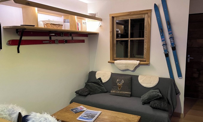 Le Corbier Apartment | Cosy, well-equipped accommodation. Cosy chalet-style apartment with all comforts