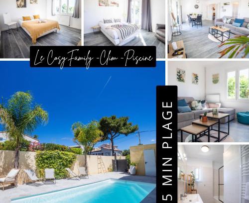 Perols Apartment | COSYFAMILY 1er étage Piscine -WIFI- NEUF-FAMILLE -15MIN PLAGE - TOP PROS SERVICESConciergerie