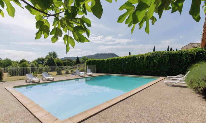 Chambonas House | Cottage 'Les Sources Gîte Calabert' with Shared Pool, Private Terrace and Air Conditioning