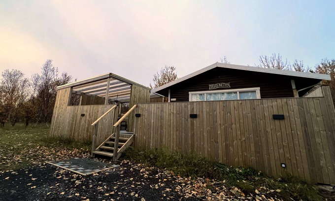 Rangarþing eystra Cabin | Cottage w/heated Aurora Igloo, Hot tub, & private covered patio.
