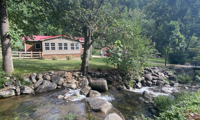 Roseland Cottage | Cottage with stream, mountains, peaceful, quite, secluded, dog friendly.