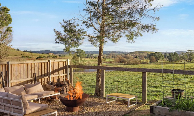 Moss Vale House | Country Charming. Enjoy your morning coffee with our cow neighbours!