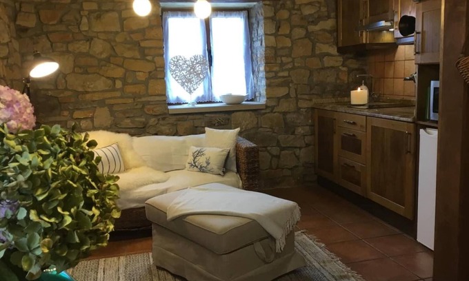 Colunga House | Country House 'La Casita De Luces' with Mountain View, Private Terrace and Wi-Fi