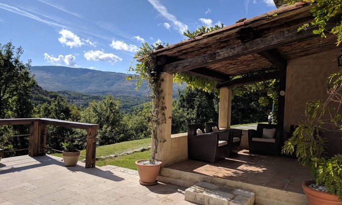 Greolieres House | Country House near Greolieres with pool, mountain views, 1.5 acres private land