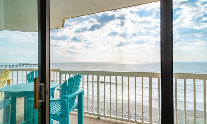 Folly Beach Condo | COV 320- Relaxing Oceanfront Villa - Panoramic Ocean Views - 2 Pools