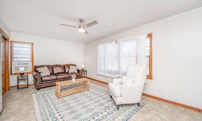 Wichita House | Cozy 1 Bed 1 Bath Home with Garage and Fenced Yard