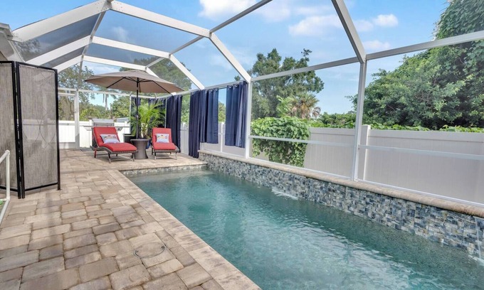 Bonita Springs Villa | Cozy 1 BR Retreat w/Screened Heated Shared Pool