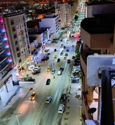 Ennasr Apartment | Cozy 1BR Studio in Central Ennasr, 8th Floor, Fast Wi-Fi