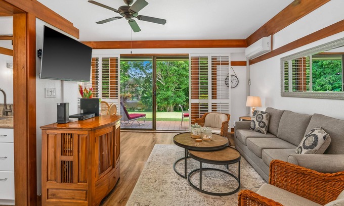 Poipu Condo | Cozy 1st Floor Poipu Beach 1br Condo with AC KP423
