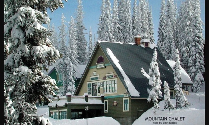 Silver Star Mountain Ski Chalet | Cozy 3 Bedroom ski chalet with private hot tub- Sleeps 9