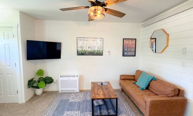 Spearfish Apartment | Cozy Apt, Great Location, Patio, Walk to Downtown!