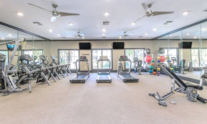 Houston Apartment | Cozy Apt Retreat Near the Galleria Houston balcony pool all amenities included!
