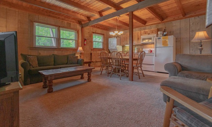 Blowing Rock Apartment | Cozy Cabin #13 - Sleeps 6 - Full kitchen + fireplace - between Boone & Blowing Rock NC