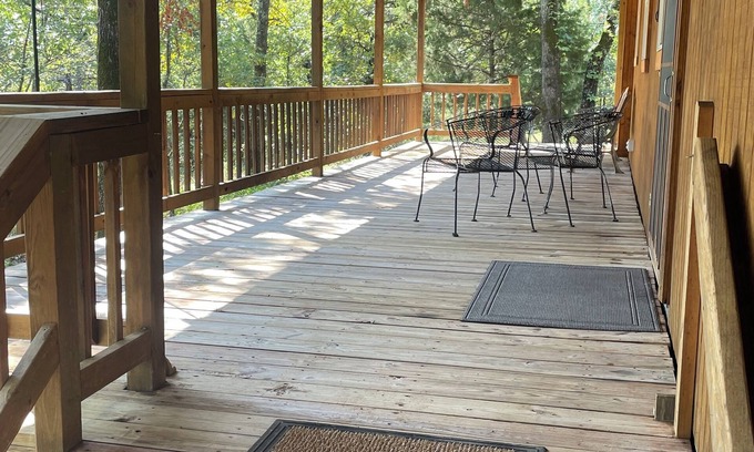 Bristow Cabin | Cozy cabin in a country setting with a private porch for relaxing and WiFi.