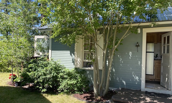Bigfork Cabin | Cozy Cottage near Bigfork overlooking Flathead Lake in our Cherry Orchard
