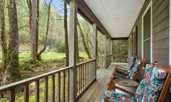 Ferguson Cabin | Cozy Creekside Mountain Cabin - WiFi