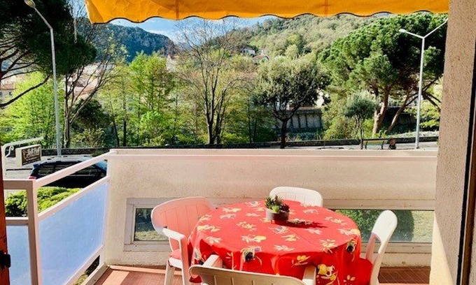 Amelie-les-Bains-Palalda Apartment | Cozy F2 Apartment with Terrace, Parking, and WiFi – 3 Sleeps, Near Thermal Baths and City Center