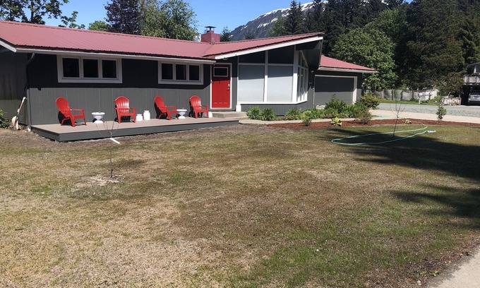Juneau House | Cozy home next to airport with fenced backyard and lots of sun!