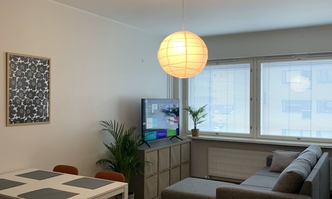 Alppiharju Apartment | Cozy & Modern Studio Apartment in Kallio District