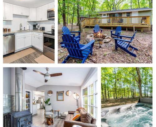 Berkeley Springs House | Cozy & Modern w Hot Tub, Fire Pit, Grill & Pond