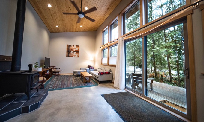 Warnick Cabin | Cozy mountain retreat in the forest-close to Mt Baker Ski Area and pet friendly!