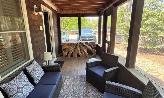 Rehoboth Beach Cottage | Cozy Pines Cottage: 2BR, 1.5BA, Porch & Deck - Walk/Bike to Beach & Town!