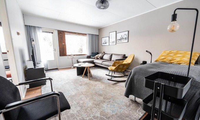 Ranua Apartment | Cozy Ranua Koivutie townhouse with sauna & terrace
